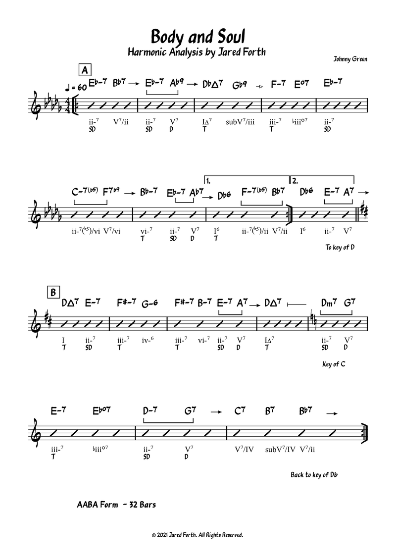 Jazz Theory: Body and Soul