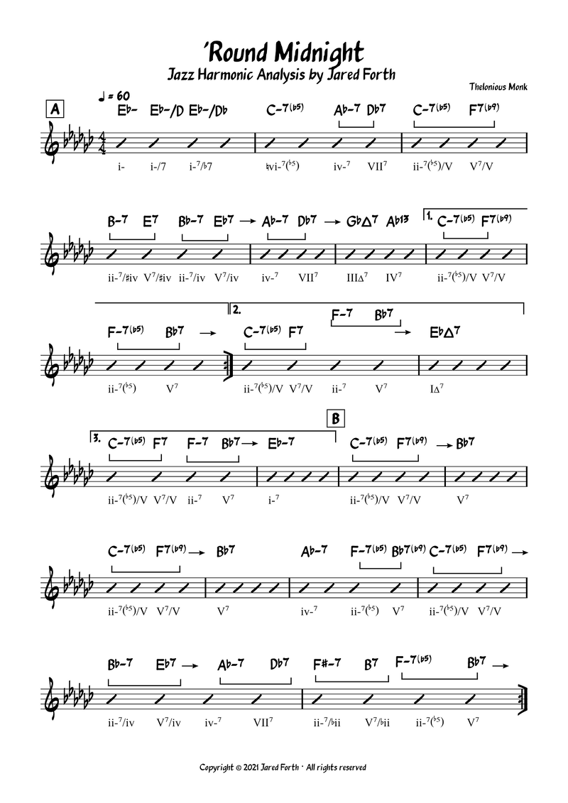 Jazz Theory: Round Midnight