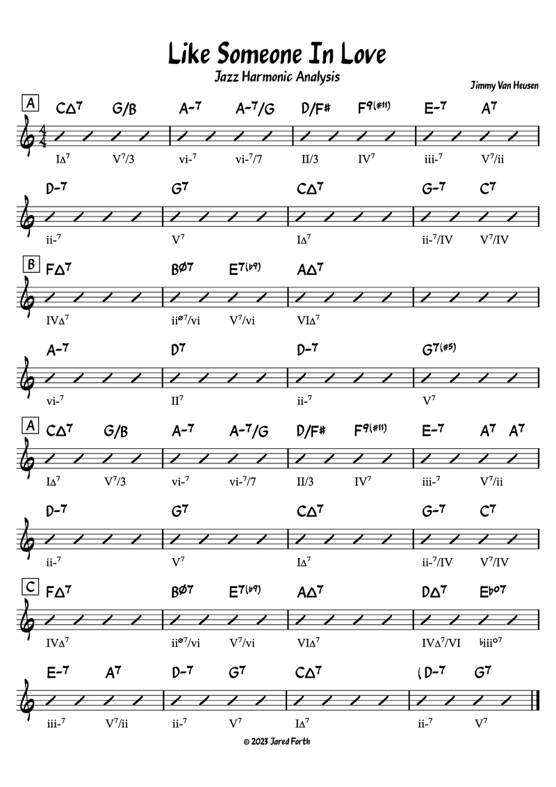Jazz Theory: Like Someone In Love